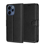 Husa de protectie Techsuit Leather Folio compatibil cu Oppo Reno15 F / Reno15 FS 5G, Negru