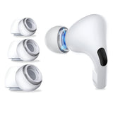 Casti Techsuit (set de 3) Replacement Ear Tips AirVibe (ET1), for Apple AirPods Pro 1 / 2, Premium Silicone XS, S, L Sizes, Alb