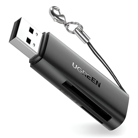 Ugreen Card Reader CM264 (60722), USB to SD/TF Card, 5Gbps, 512GB, Plug&Play, Negru