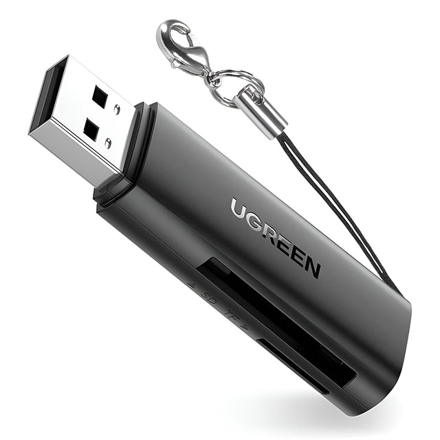Ugreen Card Reader CM264 (60722), USB to SD/TF Card, 5Gbps, 512GB, Plug&Play, Negru