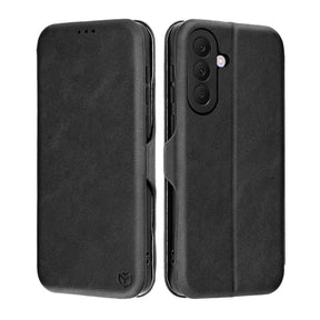 Husa de protectie Techsuit Safe Wallet Plus compatibil cu Samsung Galaxy A37 5G / A36 5G, Negru