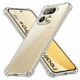 Husa de protectie Techsuit Shockproof Clear Silicone compatibil cu Realme 16 Pro+, Transparent