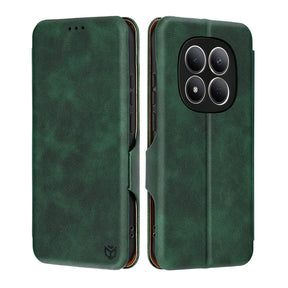 Husa de protectie Techsuit Safe Wallet Plus compatibil cu Xiaomi Redmi Note 15 Pro 5G, Verde