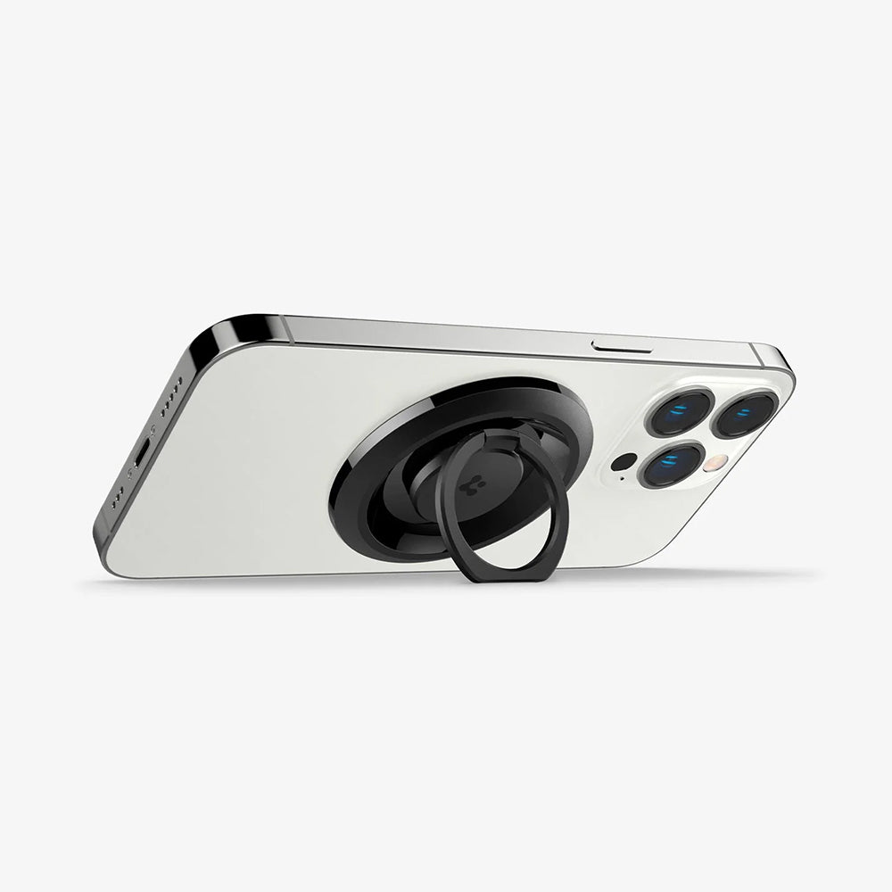 Suport Inel Spigen O-Mag OM100 (AMP03120), Magnet Puternic, Rotație 360°, Negru