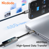 Cablu Mcdodo CA-8750, USB-C la USB-C, 240W, 1.2m, Negru