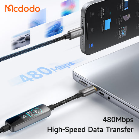 Cablu Mcdodo CA-8750, USB-C la USB-C, 240W, 1.2m, Negru
