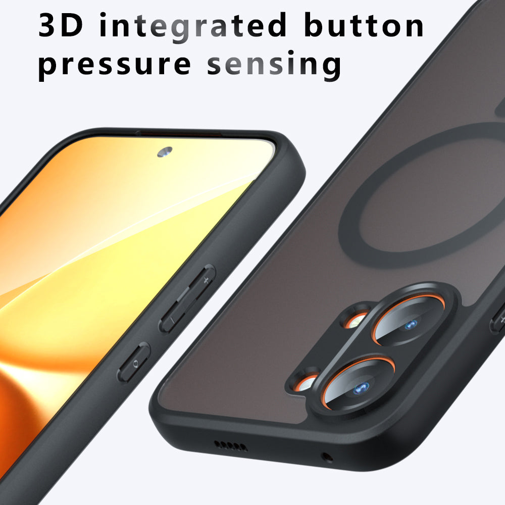 Husa de protectie Techsuit PureFrost MagSafe compatibil cu Oppo A6x 4G / Oppo A6x 5G / Oppo A6k 4G, Negru