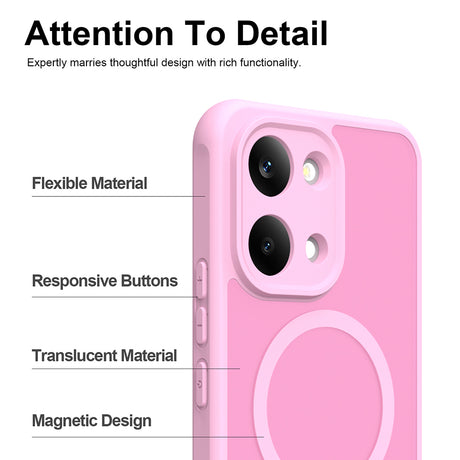Husa de protectie Techsuit HaloFrost II MagSafe compatibil cu Xiaomi Poco X8 Pro Max, Roz
