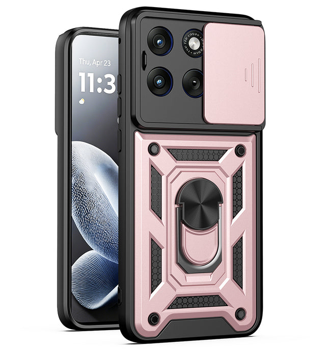 TechSuit Husa de protectie Techsuit CamShield Series compatibil cu Motorola Edge 70 Fusion, Roz Auriu