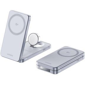 Ugreen Incarcator Ugreen Wireless Charging Station W757 (65901), MagSafe, Fast Charging, Qi2, for iPhone, AirPods, Apple