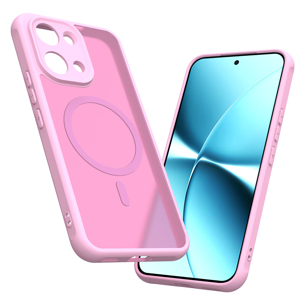 Husa de protectie Techsuit HaloFrost II MagSafe compatibil cu Xiaomi Poco X8 Pro Max, Roz