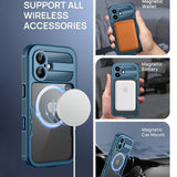 Husa de protectie ShellBox compatibil cu iPhone 16, Negru