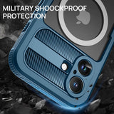 Husa de protectie ShellBox compatibil cu iPhone 16, Negru