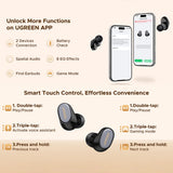 Ugreen Casti Ugreen Dots (75627), Bluetooth 6.0, Hi-Fi Sound, ENC Noise Reduction, HD Calls, IPX5, 500mAh, App, Alb – im