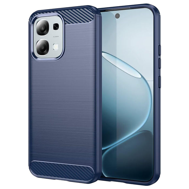 TechSuit Husa de protectie Techsuit Carbon Silicone compatibil cu Oppo A6 Pro 4G / A6 Pro 5G, Albastru