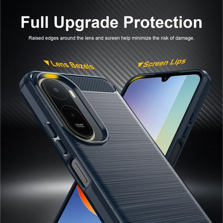 TechSuit Husa de protectie Techsuit Carbon Silicone compatibil cu Xiaomi Redmi A7 Pro 4G, Albastru – imagine 5