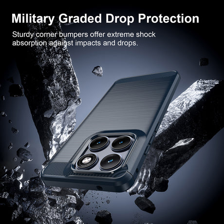 TechSuit Husa de protectie Techsuit Carbon Silicone compatibil cu Motorola Edge 70 Fusion, Albastru – imagine 6