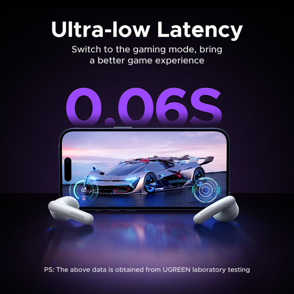 Ugreen Casti Ugreen HiTune H6 Magic WS216 (75288), Bluetooth 6.0, Full-color LCD Display, Hi-Res, ANC, 400mAh, Gri – ima
