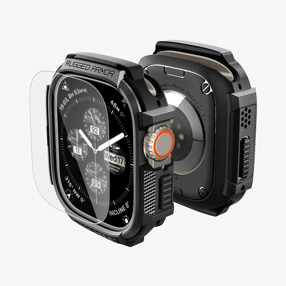 Folie de protectie smartwatch Apple Watch Ultra / Ultra 2 / Ultra 3, Negru