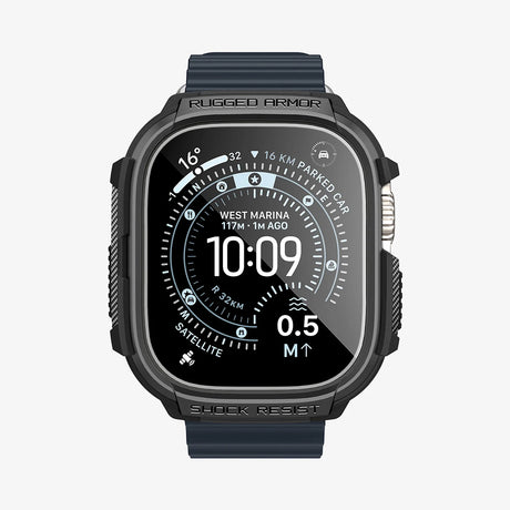 Folie de protectie smartwatch Apple Watch Ultra / Ultra 2 / Ultra 3, Negru