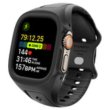 Husa smartwatch Spigen Liquid Air Pro compatibil cu Apple Watch Ultra / Ultra 2 / Ultra 3, Negru