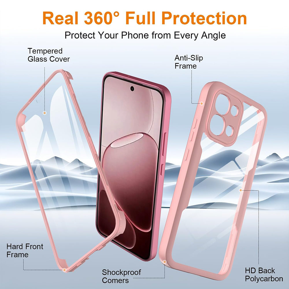 Husa de protectie Techsuit ColorVerse 360 Series compatibil cu Oppo A6 Pro 4G / Oppo A6 Pro 5G, Roz
