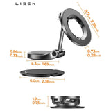 Suport Auto Lisen (YL0223080002), MagSafe, Rotire 360°, Negru