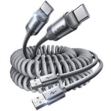Cablu Lisen L114 (YL0125030001), USB-C, 3A, 3.3ft, Gri