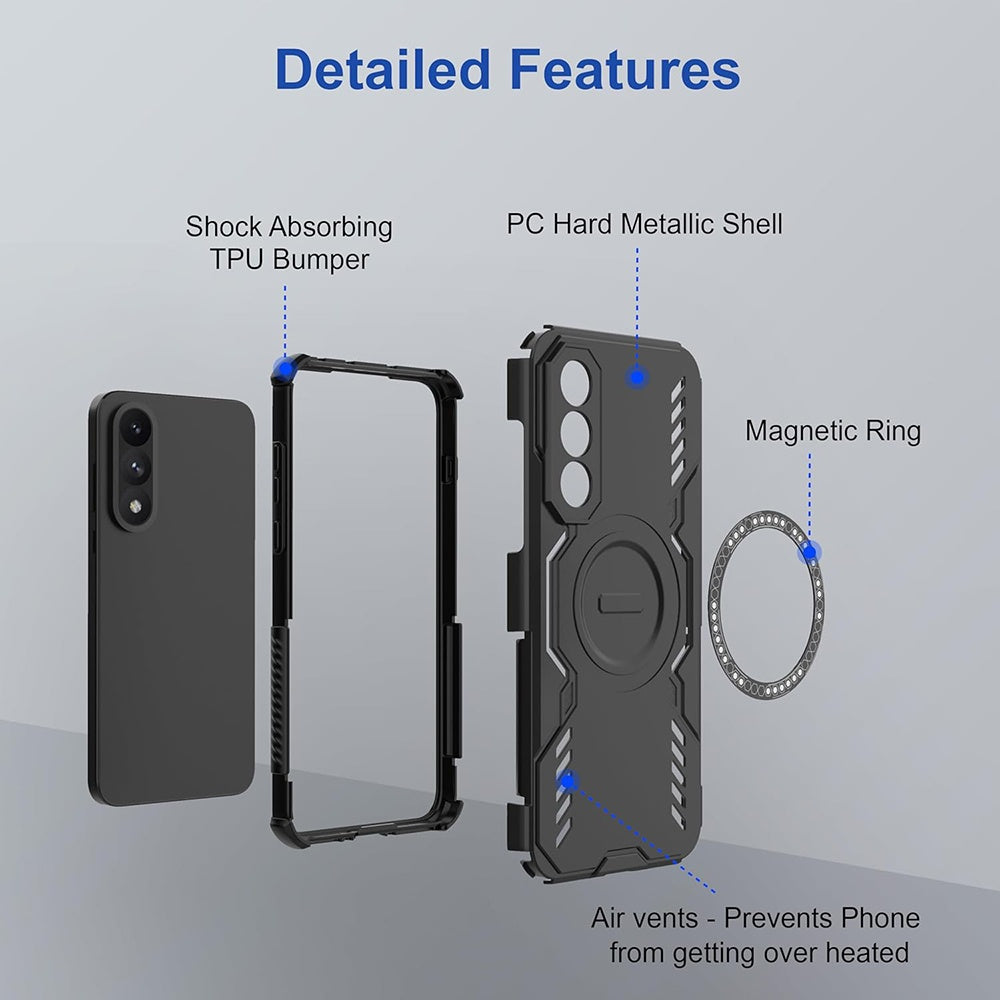 Husa de protectie Techsuit ArmorMag compatibil cu Samsung Galaxy A27 5G, Negru