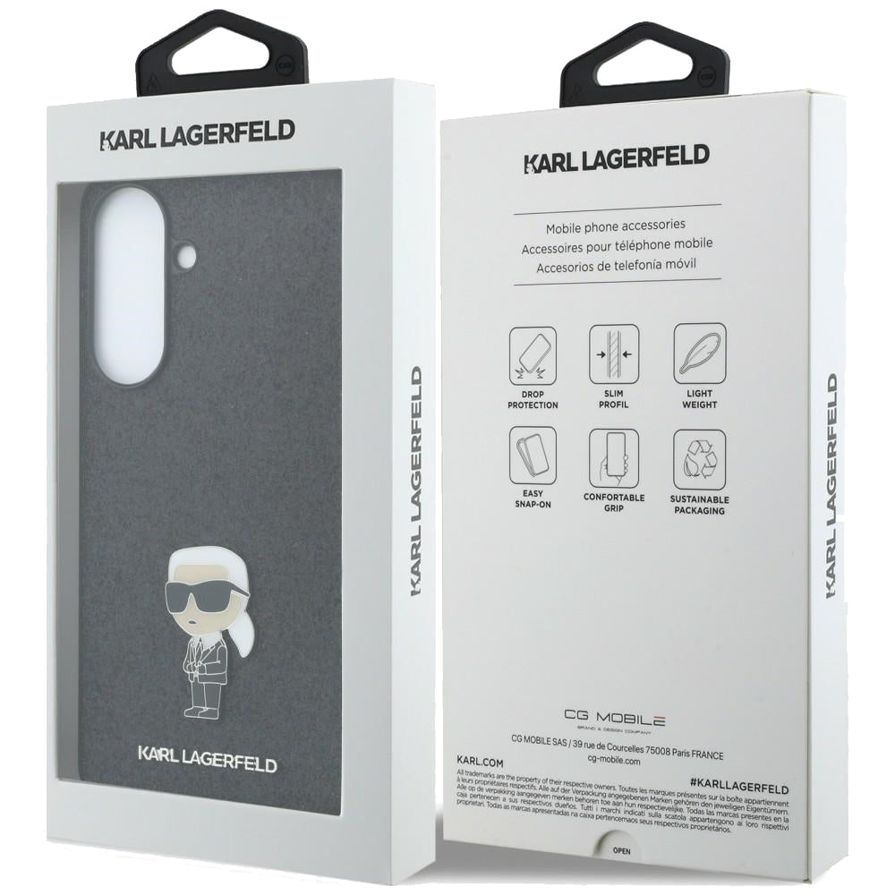 Husa de protectie Karl Lagerfeld Glitter compatibil cu Samsung Galaxy A37 5G, Kaki