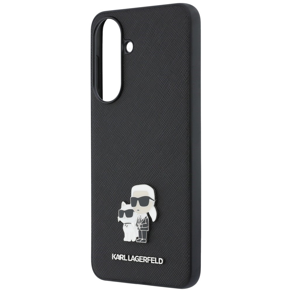 Husa de protectie Karl Lagerfeld Saffiano compatibil cu Samsung Galaxy A57 5G, Gri