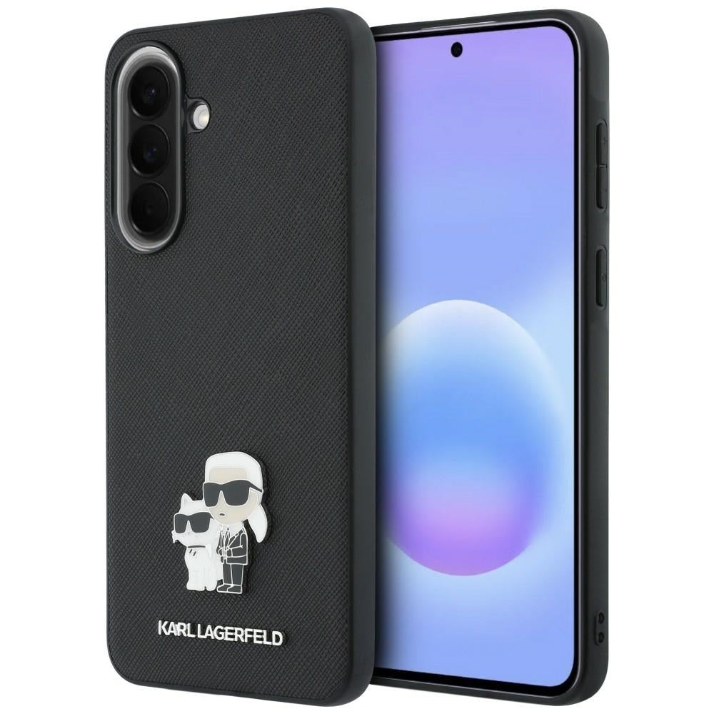 Husa de protectie Karl Lagerfeld Saffiano compatibil cu Samsung Galaxy A57 5G, Gri