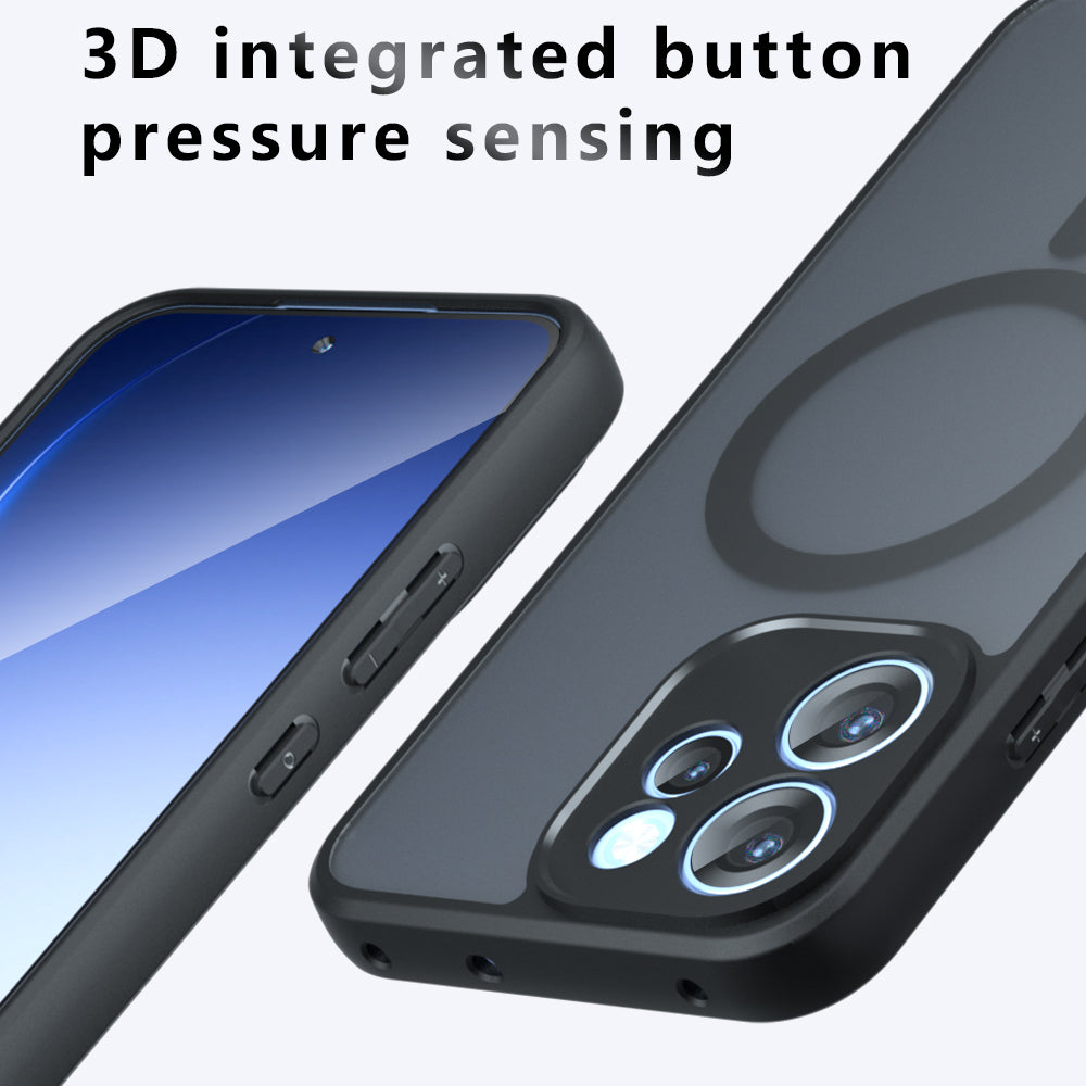 Husa de protectie Techsuit PureFrost MagSafe compatibil cu Oppo Reno15 F / Reno15 FS 5G, Negru Frost