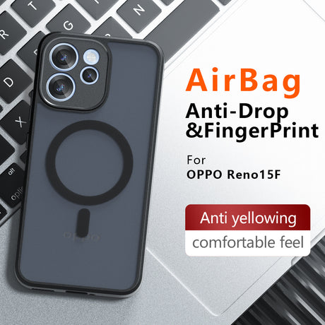 Husa de protectie Techsuit PureFrost MagSafe compatibil cu Oppo Reno15 F / Reno15 FS 5G, Negru Frost