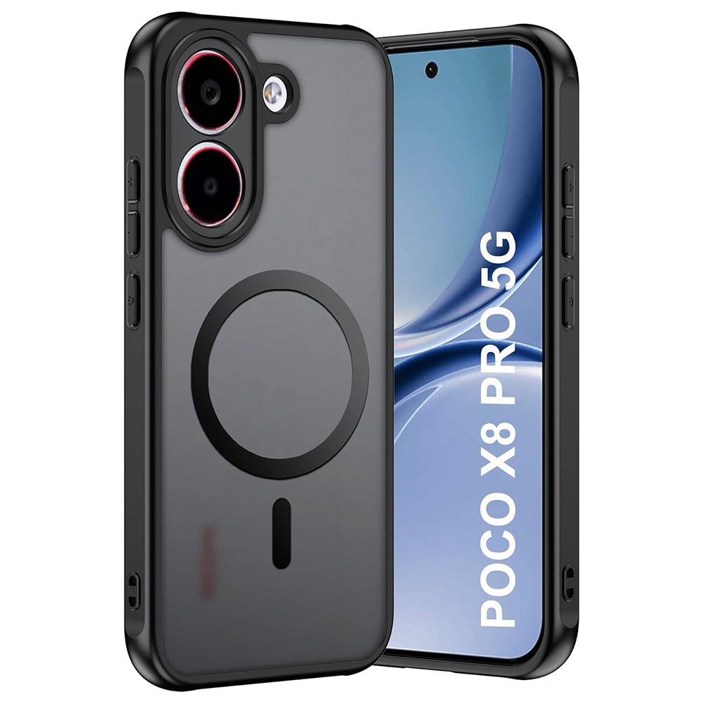 Husa de protectie Techsuit PureFrost MagSafe compatibil cu Xiaomi Poco X8 Pro, Negru