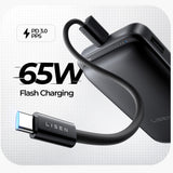 Baterie externa Lisen P604, 10000mAh, Type-C, 65W, Gri