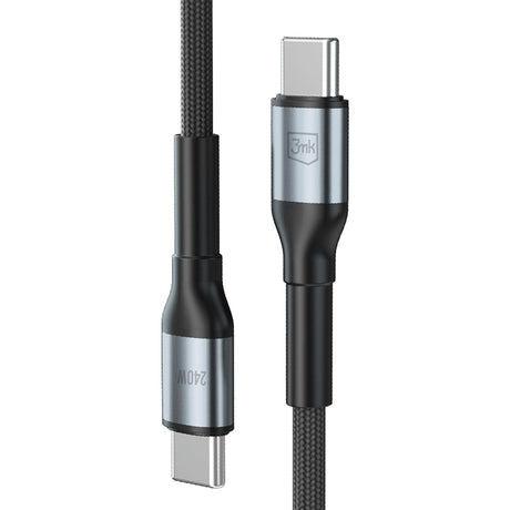 Cablu 3mk Hyper N-Series, USB-C, 240W, 3m, Negru