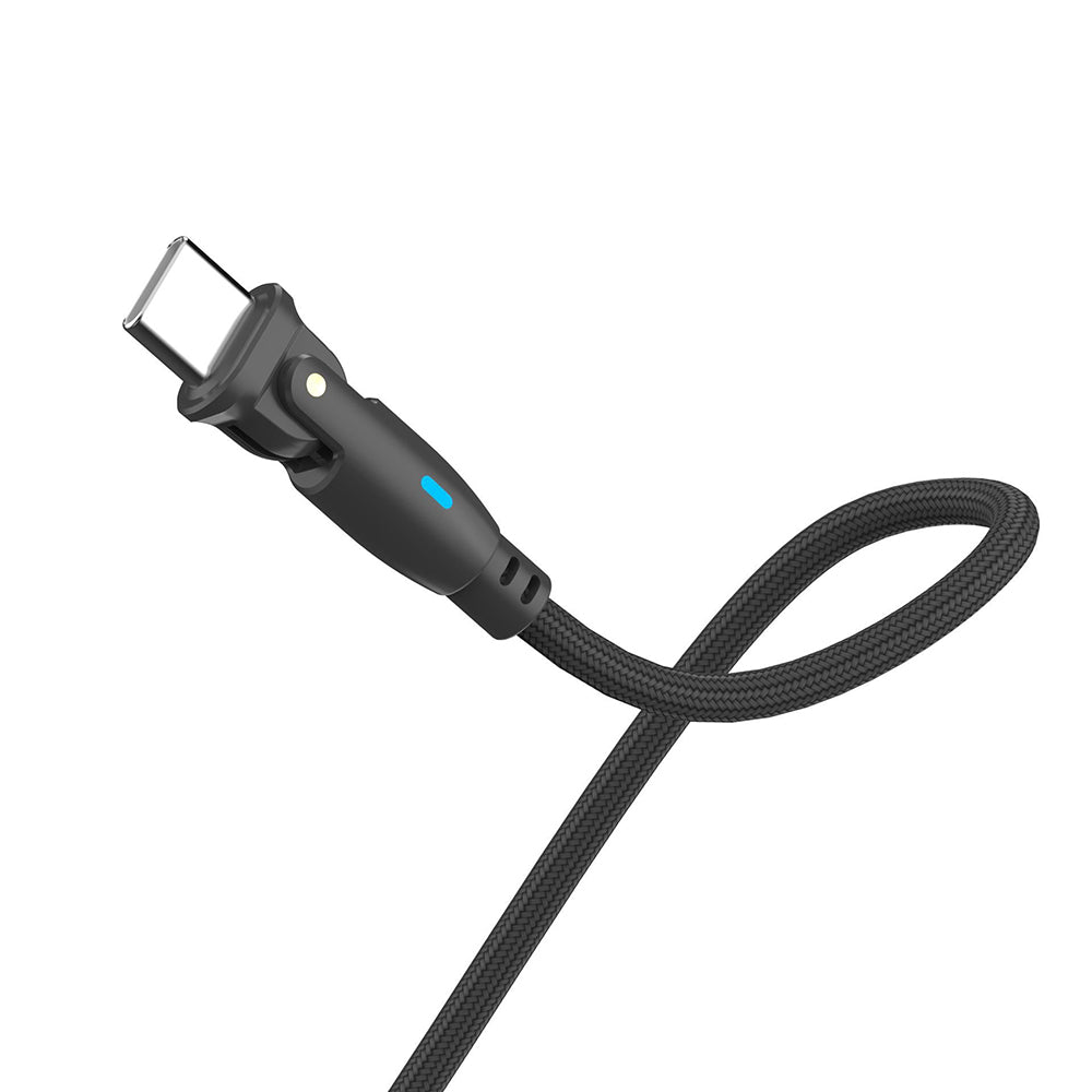 Cablu 3mk Hyper N-Series, USB-C, 100W, 1m, Negru