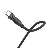 Cablu 3mk Hyper N-Series, USB-C, 100W, 1m, Negru