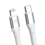 Cablu 3mk Hyper N-Series, USB-C la Lightning, 27W, 1m, Alb