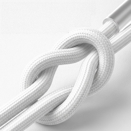 Cablu 3mk Hyper N-Series, USB-C, 100W, 2m, Alb