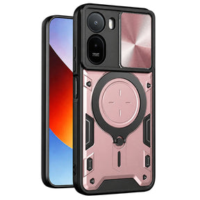 TechSuit Husa de protectie Techsuit CamGuard Pro compatibil cu Xiaomi Redmi A7 Pro 4G, Roz Auriu