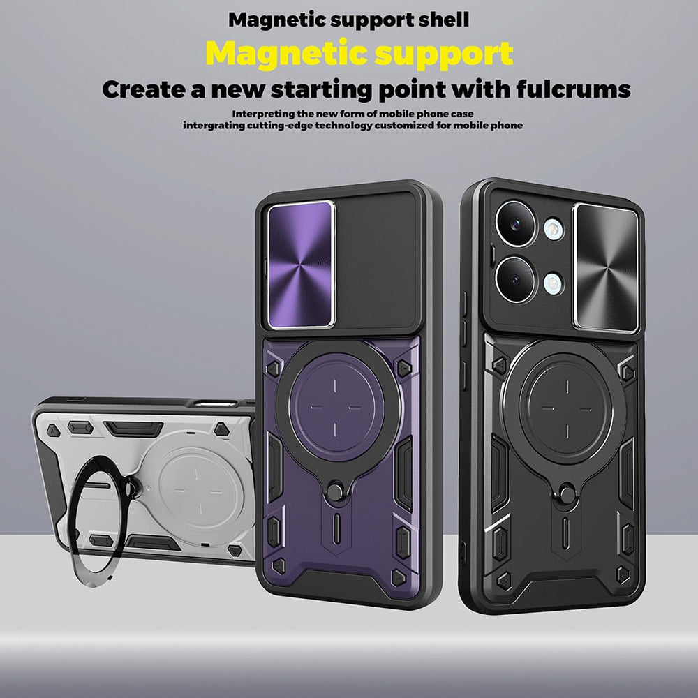 TechSuit Husa de protectie Techsuit CamGuard Pro compatibil cu Xiaomi Redmi A7 Pro 4G, Roz Auriu – imagine 5