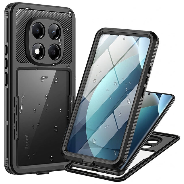 ShellBox Husa de protectie ShellBox Waterproof IP68 compatibil cu Xiaomi Redmi Note 15 Pro 5G, Negru