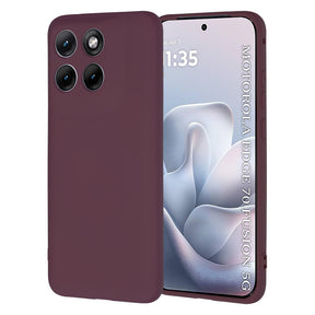 TechSuit Husa de protectie Techsuit SoftFlex compatibil cu Motorola Edge 70 Fusion, Plum Red