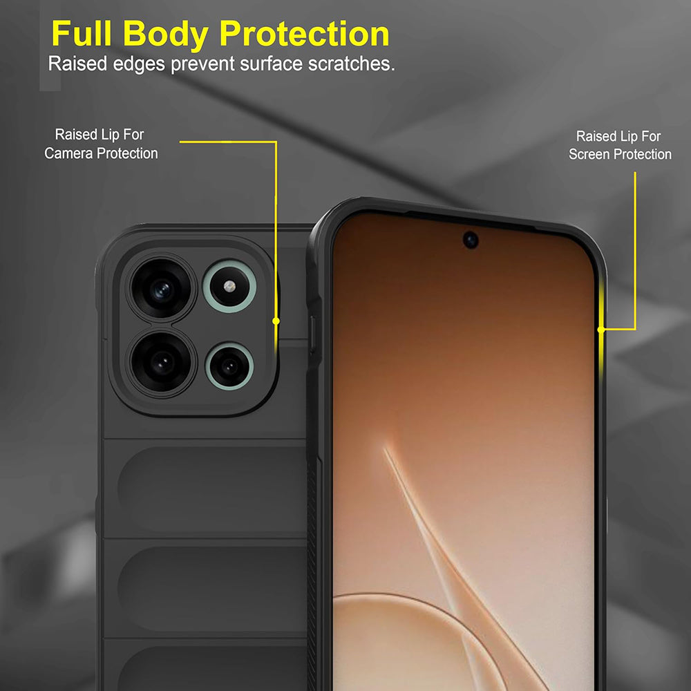 Husa de protectie Techsuit Magic Shield compatibil cu OnePlus Nord 6, Negru