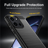 Husa de protectie Techsuit Carbon Silicone compatibil cu OnePlus Nord 6, Negru