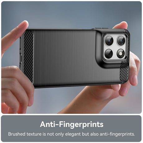 Husa de protectie Techsuit Carbon Silicone compatibil cu Motorola Moto G37 / G37 Power / G47, Negru
