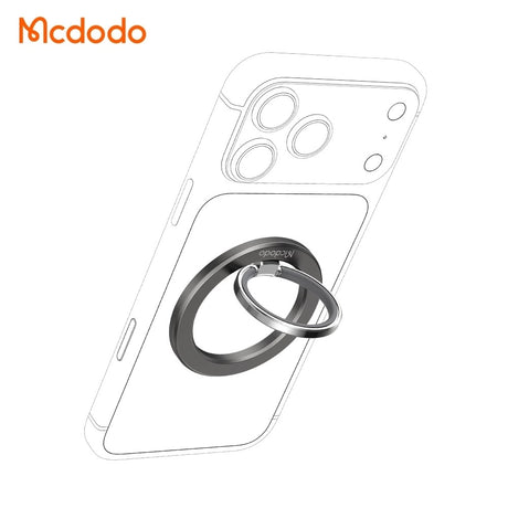 Suport inel Mcdodo MR-7070, Magnetic, Rotativ 360°, Negru
