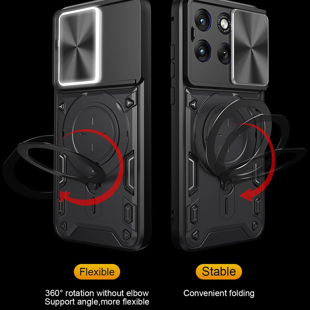 Husa de protectie Techsuit CamGuard Pro compatibil cu Motorola Edge 70 Fusion, Roz Auriu